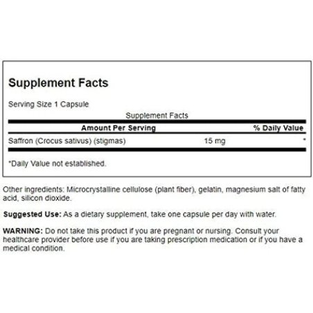 Swanson Full Spectrum Saffron, 15mg - 60 Capsules
