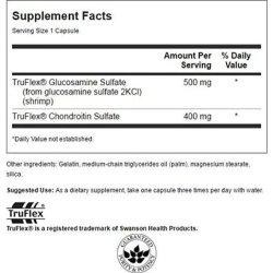 Swanson Glucosamine & Chondroitin 500/400 Mg 90 Caps By Swanson Ultra
