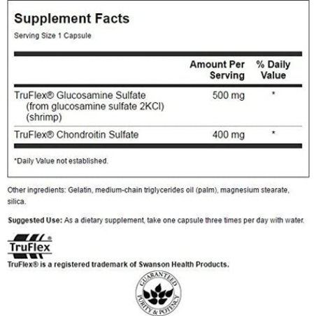 Swanson Glucosamine & Chondroitin 500/400 Mg 90 Caps By Swanson Ultra