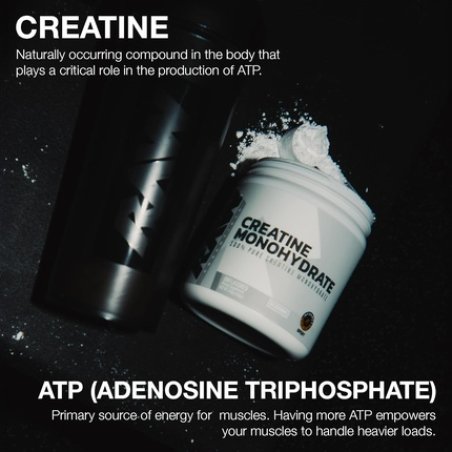 Raw Nutrition Creatine Monohydrate Powder Unflavored Micronized