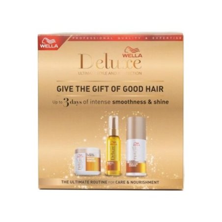 Wella Deluxe Good Hair Smooth Spray 150ml Define Gel 150ml Rich Oil 100ml