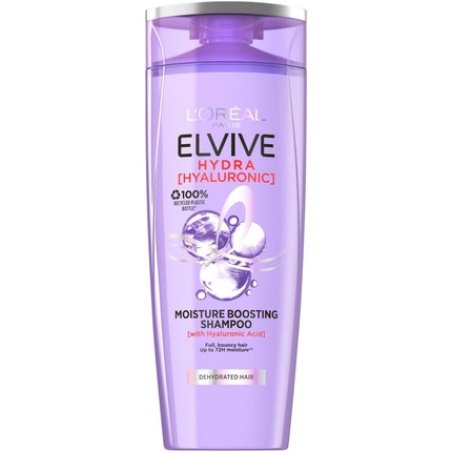 L'Oreal Elvive Hydra Hyaluronic Acid Shampoo 300ml Moisturising for Dehydrated Hair