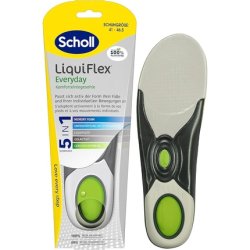 Scholl Liquiflex Everyday L Comfort Insoles with Memory Foam Cushioning