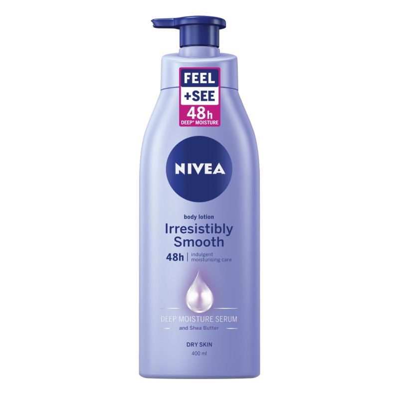 Nivea Irresistibly Smooth Body Lotion 400ml 72h Hydration