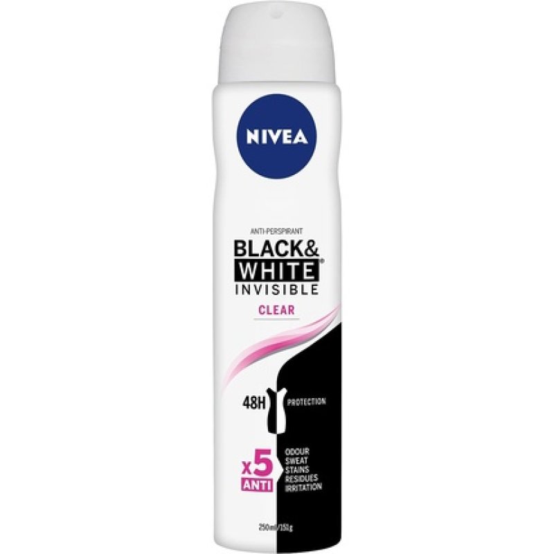 Nivea Invisible for Black & White Original 48h Anti-Perspirant Spray 250ml