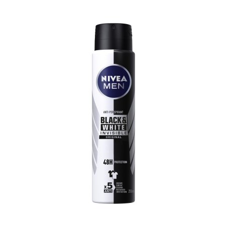 NIVEA MEN Invisible Black & White Original Anti-Perspirant Deodorant Spray 250ml