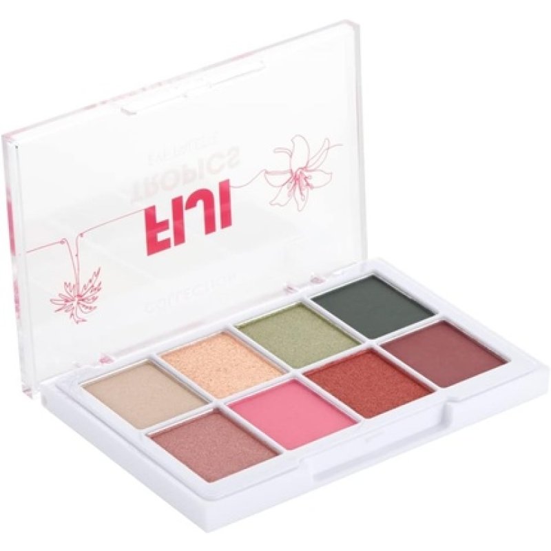 Collection Cosmetics Intensely Pigmented Colour Eye Shadow Palette with 8 Stunning Shadows Fiji Tropics