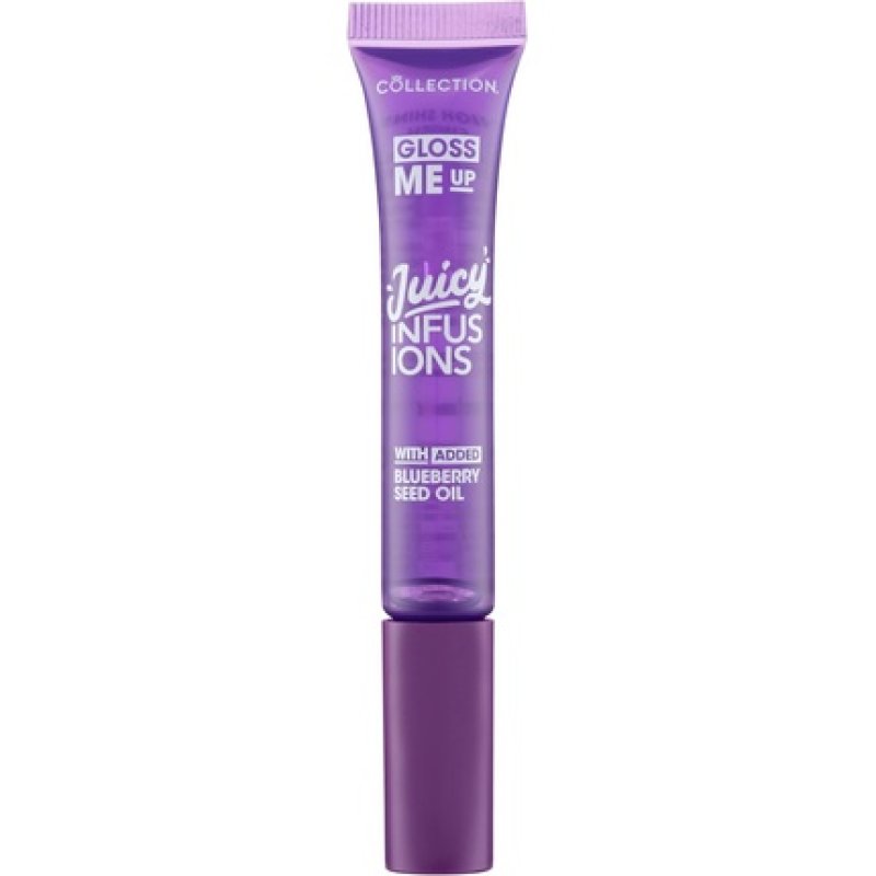 Collection Cosmetics Gloss Me Up Juicy Infusion Berry Lip Gloss with Blueberry Seed Oil 9ml Purple