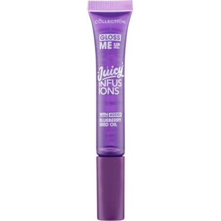 Collection Cosmetics Gloss Me Up Juicy Infusion Berry Lip Gloss with Blueberry Seed Oil 9ml Purple
