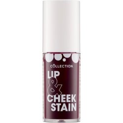 Collection Cosmetics 2 in 1 Lip & Cheek Stain Long Lasting and Hydrating For All Skin Types Rosie Dark Red 5ml