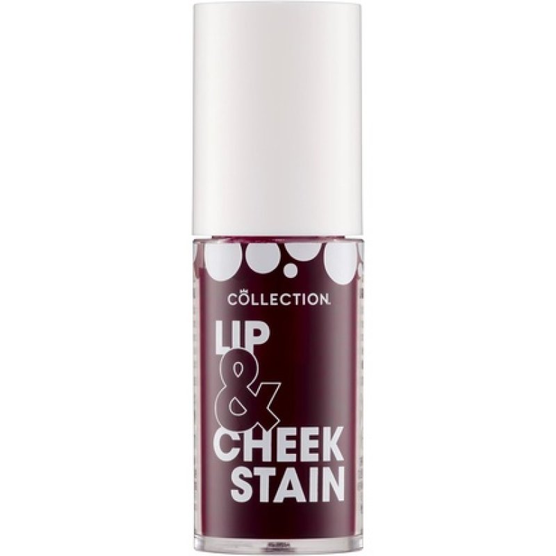 Collection Cosmetics 2 in 1 Lip & Cheek Stain Long Lasting and Hydrating For All Skin Types Rosie Dark Red 5ml