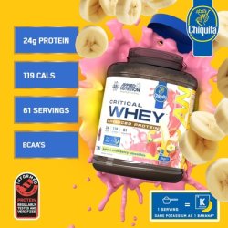 Applied Nutrition Critical Whey Protein Powder 24g Protein Per Serving