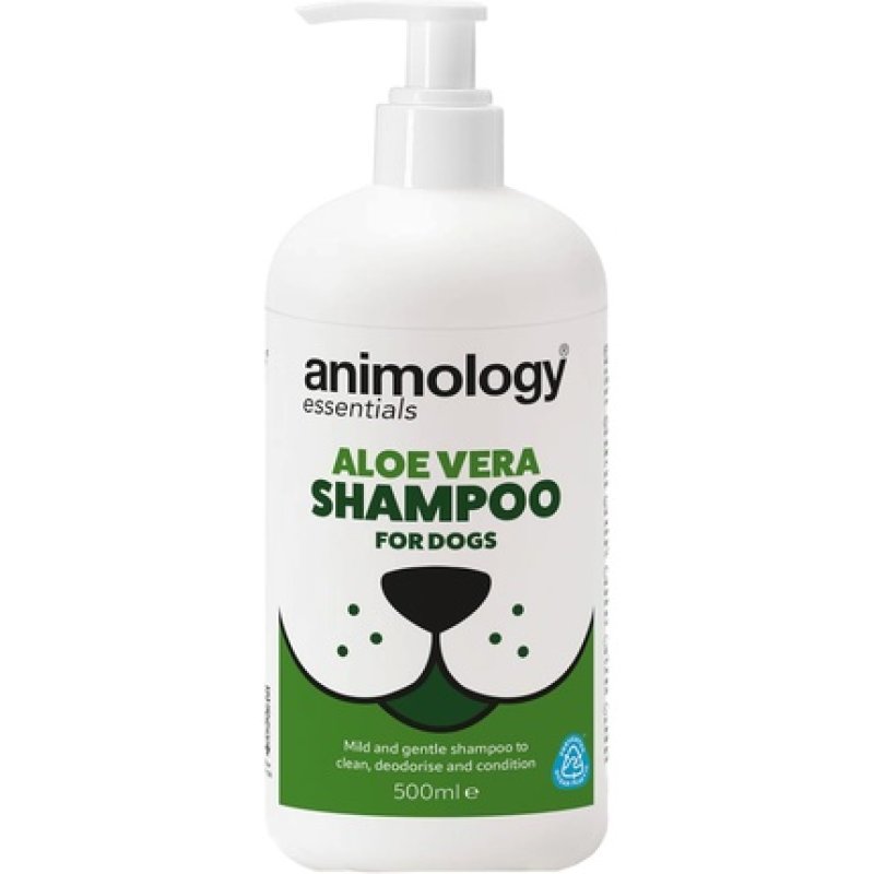 Animology Essentials Aloe Vera Dog Shampoo 500ml Gentle Fresh Scented Cleanser