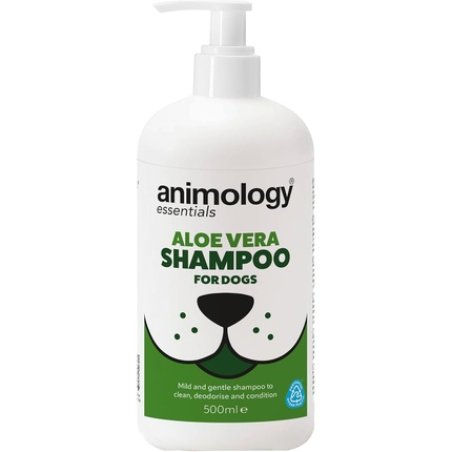 Animology Essentials Aloe Vera Dog Shampoo 500ml Gentle Fresh Scented Cleanser