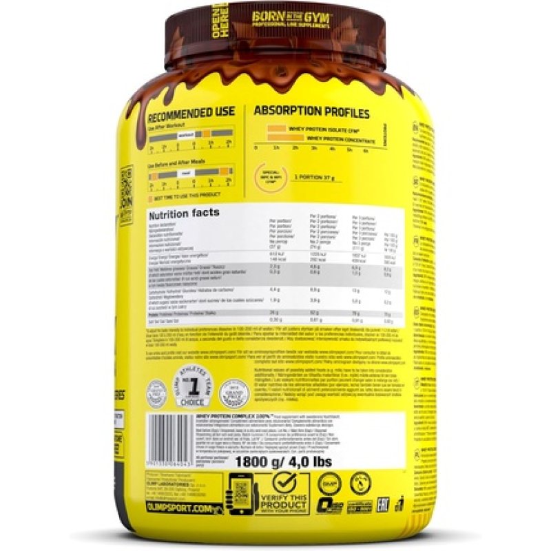 Olimp Sport Nutrition Whey Protein Complex 100% Double Chocolate 1.8kg