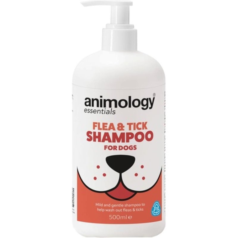 Animology Essentials Flea and Tick Dog Shampoo 500ml with Tea Tree and Neem Infusion