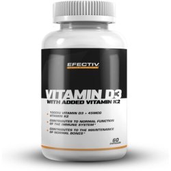 Efectiv Nutrition Vitamin D3 with Vitamin K2 60 Capsules