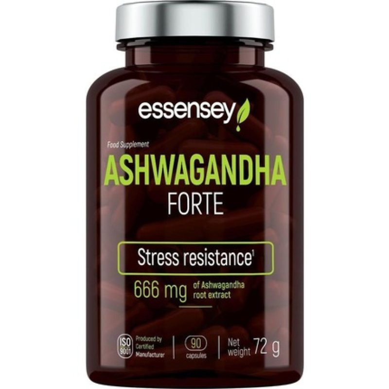 Essensey Ashwagandha 666mg High Dose Stress and Sleep Support 90 Capsules
