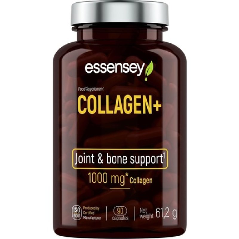 Essensey Collagen 90 Capsules - Collagen and Vitamin C Supplement for Joints