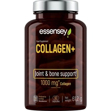 Essensey Collagen 90 Capsules - Collagen and Vitamin C Supplement for Joints
