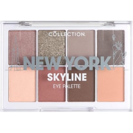 Collection Cosmetics Intensely Pigmented Colour Eye Shadow Palette with 8 Stunning Shadows Matte and Metallic Shades