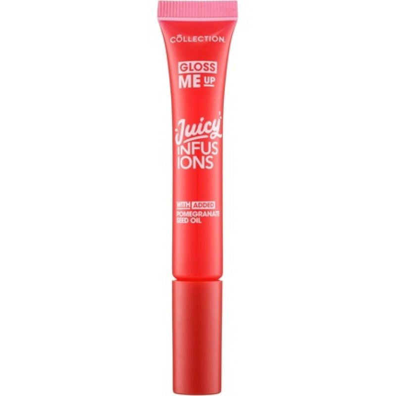 Collection Cosmetics Gloss Me Up Juicy Infusion Pink Lip Gloss with Pomegranate Seed Oil 9ml Red