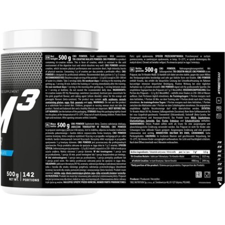 Trec Nutrition Cm3 Tri-Creatine Malate Powder 500g - Orange