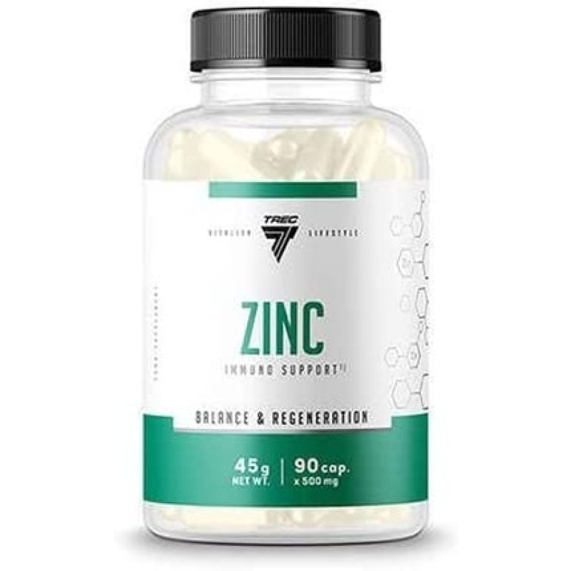 TREC Vitality Zinc Gluconate 90 Capsules