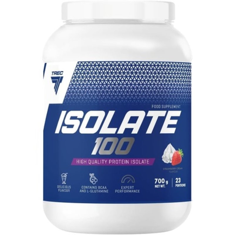 Trec Nutrition Isolate 100 Creamy Strawberry Protein Isolate 700g Jar