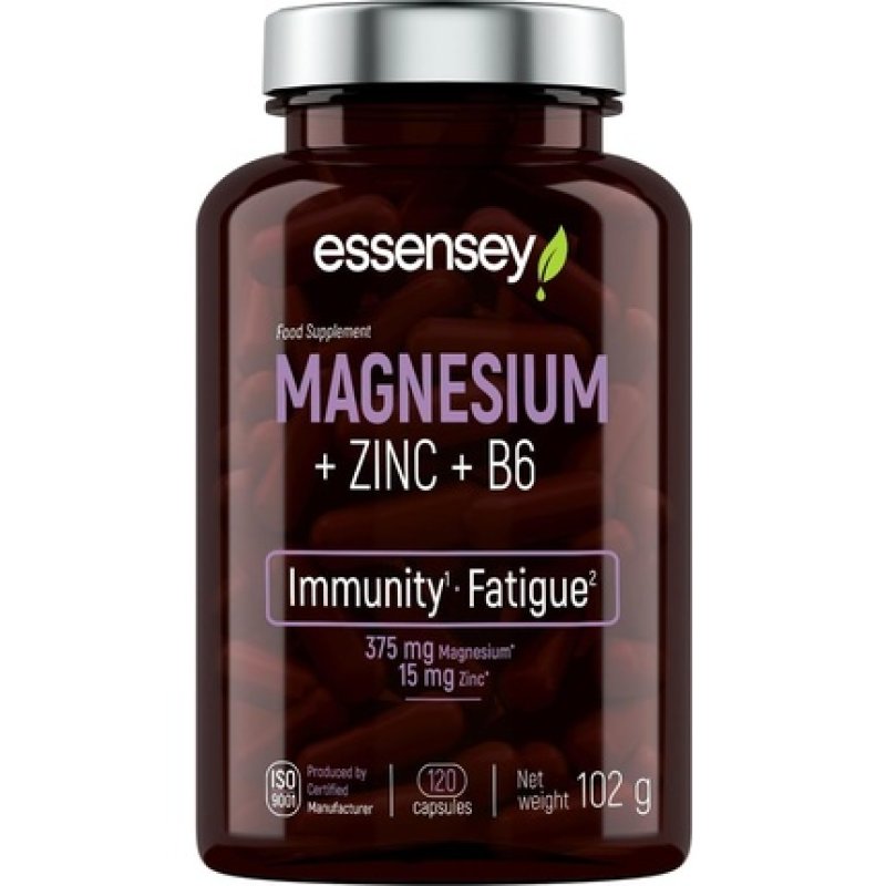 Essensey Magnesium Zinc Vitamin B6 Complex - Magnesium Supplements for Immune Support