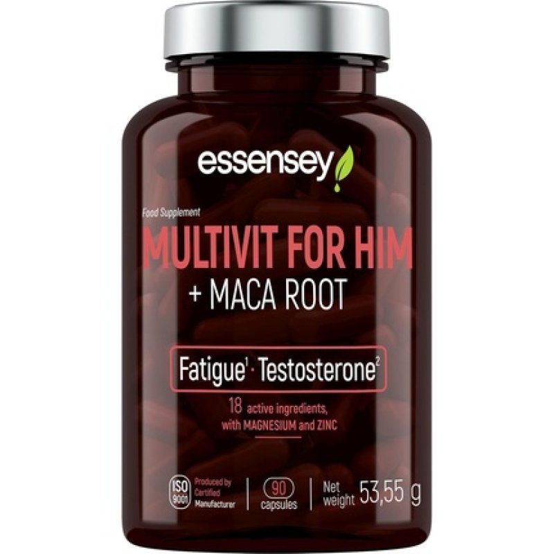Essensey Multivit For Him with Maca Root - Energy, Vitality, and Immune Support