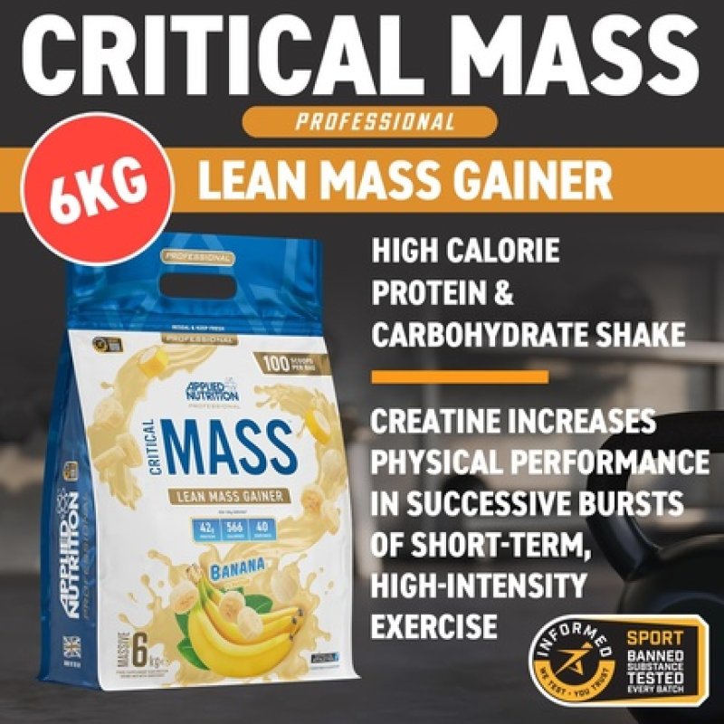 Applied Nutrition Critical Mass Professional Weight Gain Protein Powder
