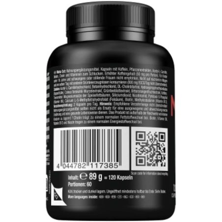 Weider Meta Cut Caps with Vitamin B6, B12, Niacin, and Choline