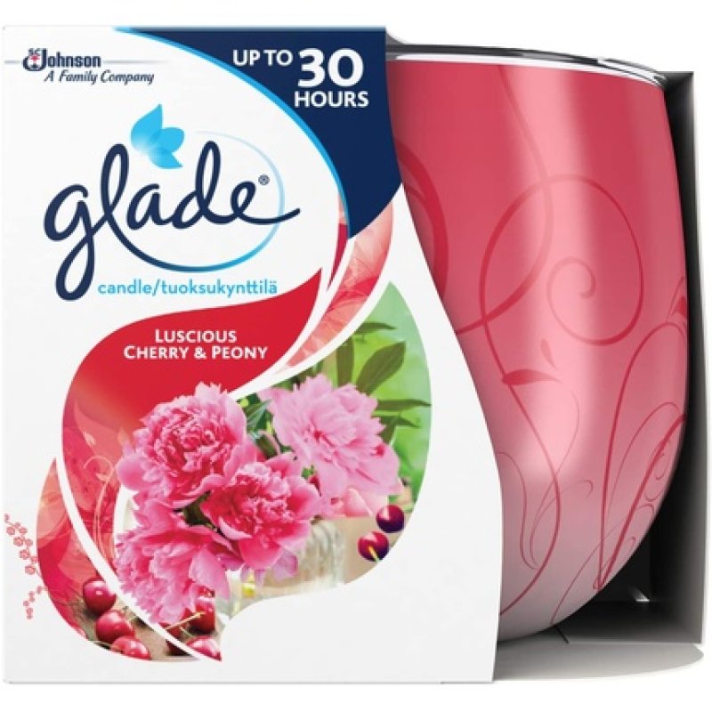 Glade Scented Candle, Air Freshener Wax Candle For Aromatherapy, 120 G, 30 Hour
