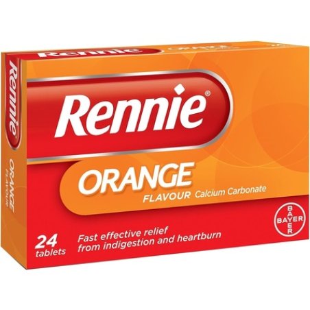 Rennie Orange Chewable Tablets 24