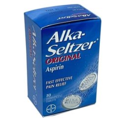 Alka-Seltzer Original 10 Effervescent Tablets Pain Relief Migraine Cold & Flu