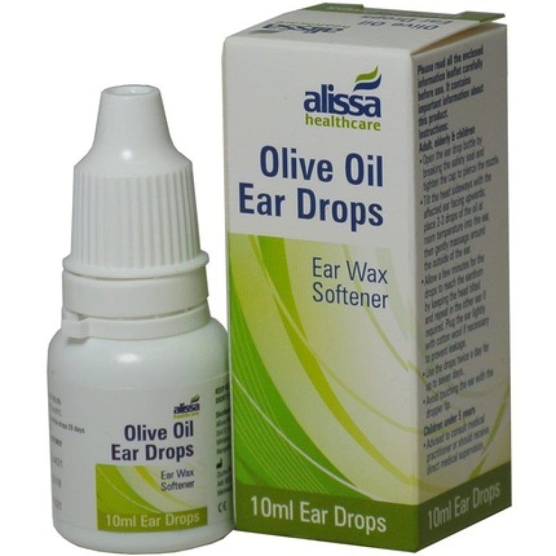 Olive Oil Ear Wax Drops Softens and Removes Wax 10ml