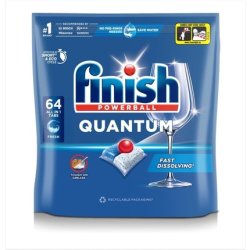 Finish Quantum All In One Dishwasher Tablets 64 Count