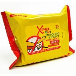 Xpel Kids Mosquito and Insect Repellent Wipes for Kids 25 Wipes