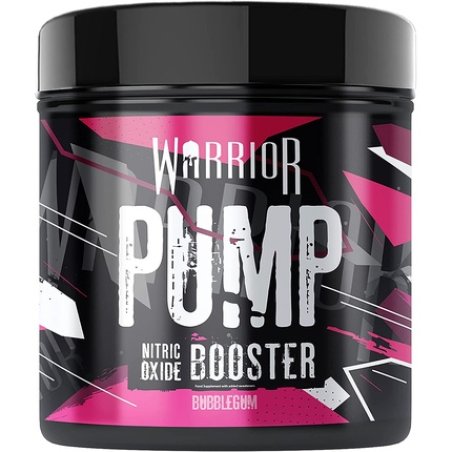 Warrior Supplements Pump Pre Workout Extreme Nitric Oxide Booster Powder Bubblegum Flavor 225g