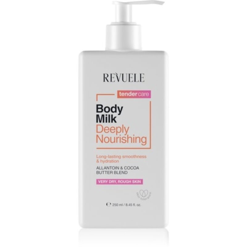 Revuele 250ml Body Milk Deeply Nourish Allantoin Cocoa Butter