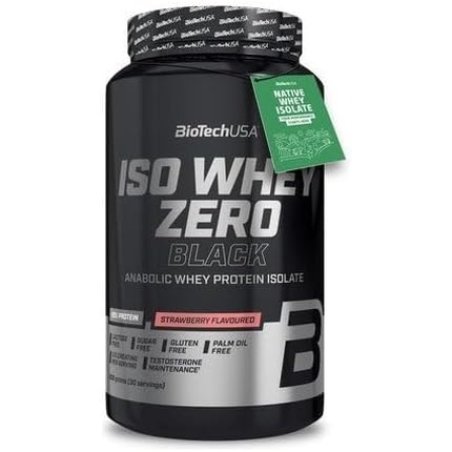 BioTechUSA Iso Whey Zero Black Strawberry 908g