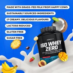 Biotechusa Iso Whey Zero Premium Whey Protein Isolate Grassfed Enzyme