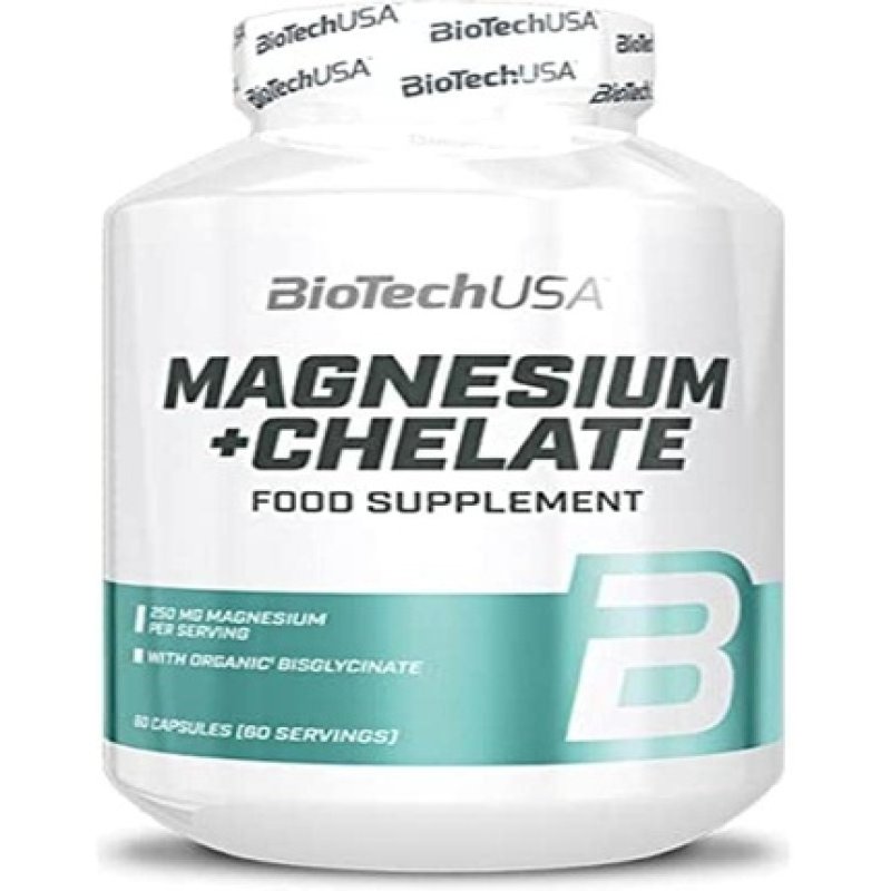 Biotech Usa Magnesium Chelate 1 Pack X 60 Capsules - Magnesium - Minerals