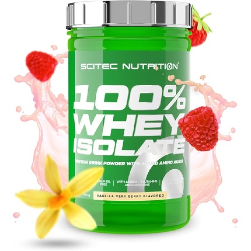 Scitec Nutrition 100% Whey Isolate Pure Protein Powder with BCAAs and Glutamine