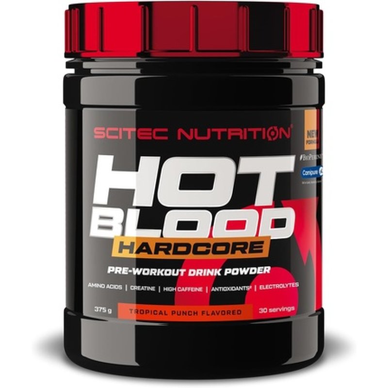 Scitec Nutrition Hot Blood Hardcore Pre-Workout Drink Powder with Amino Acids