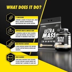 Refined Nutrition Ultra Mass Whey Protein Mass Weight Gainer with 210g Carbs