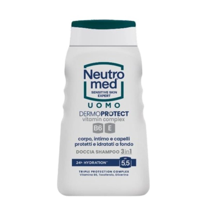 Neutromed Dermoprotect 3 In 1 Shower Shampoo 250 Ml With Ginseng And Monoi Flowers