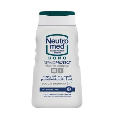 Neutromed Dermoprotect 3 In 1 Shower Shampoo 250 Ml With Ginseng And Monoi Flowers