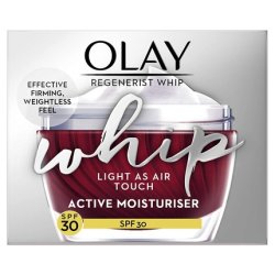 Olay Regenerist Whip Light as Air Anti-Aging Moisturizer with SPF30 and Hyaluronic Acid 50ml